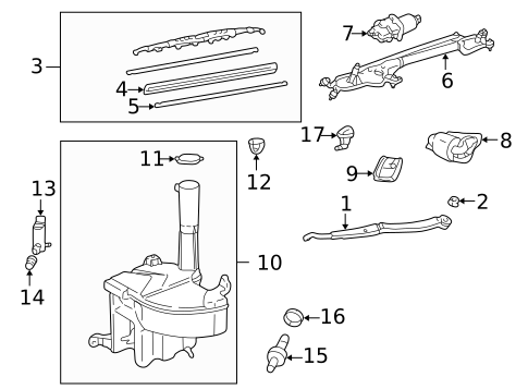 Wipers for 2002 Lexus LS430 #0