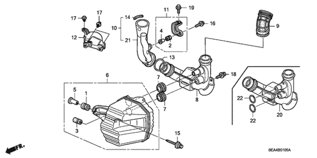 Resonator Chamber for 2005 Acura TSX #0