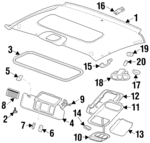 10272016 - : Sun-Visor Retainer for Pontiac: Grand Prix Image