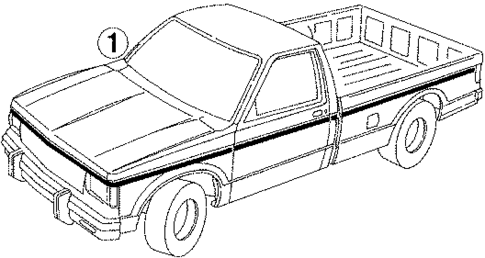 Stripe Tape for 1985 Chevrolet S10 #4