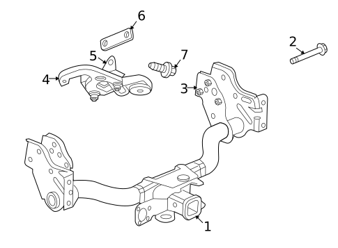 Trailer Hitch Components for 2008 Mitsubishi Raider #0