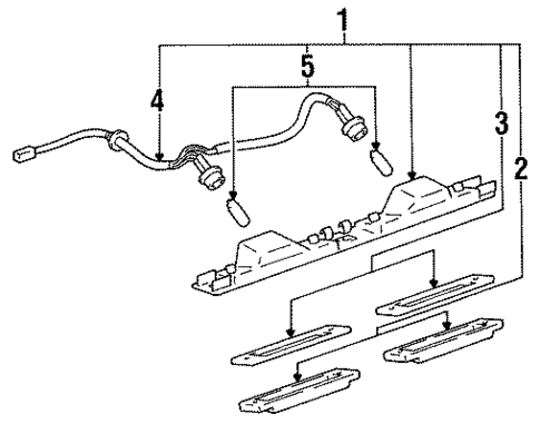 License Lamps for 1998 Lexus SC400 #0