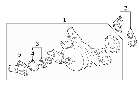 Water Pump & Related Components for 2016 GMC Sierra 2500 HD #0
