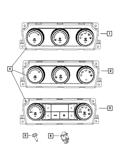 Air Conditioner and Heater Controls for 2012 Ram 3500 #1