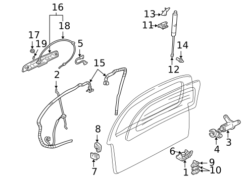 Lock & Hardware for 2007 Chevrolet Uplander #3