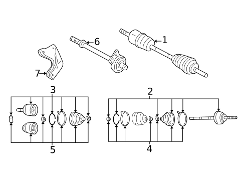 Drive Axles for 2006 Mazda Tribute #1