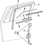 3028375017 - Body: Window Regulator for Volkswagen: Fox Image