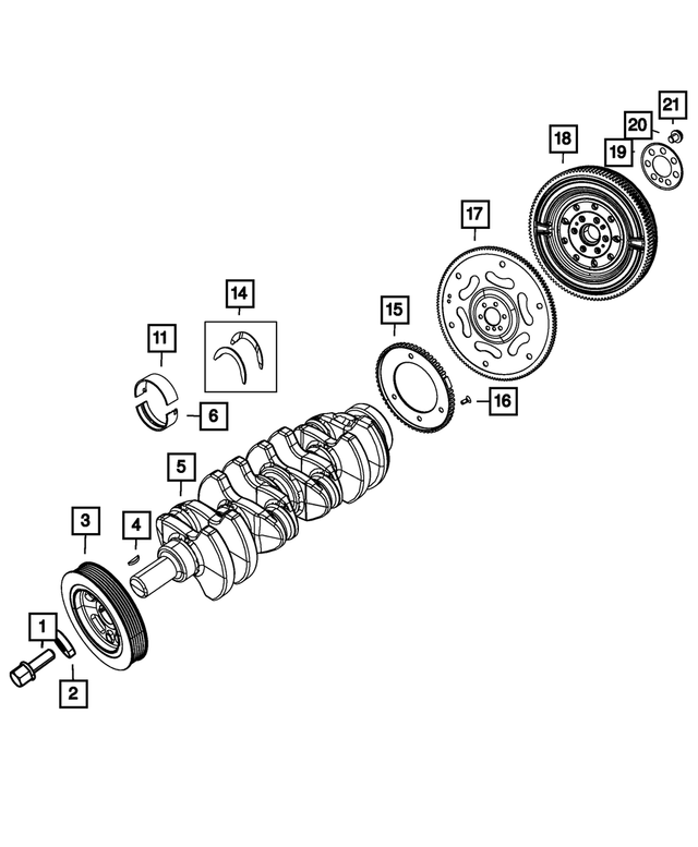 5047376AC - : Engine Crankshaft Kit for Mopar Image