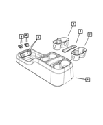 5SV551D2AC - Interior Trim: Floor Console for Mopar Image