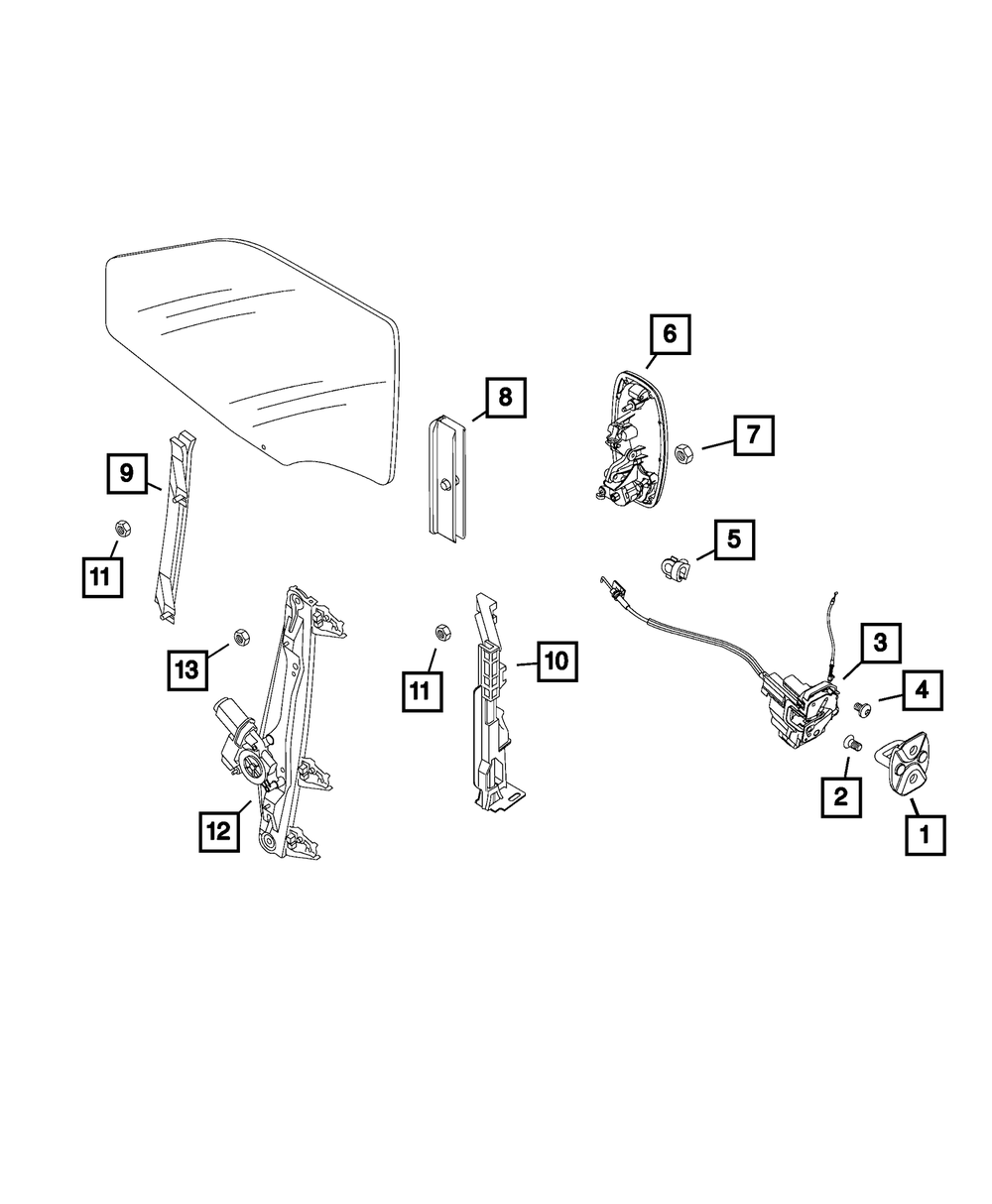 Door Striker - Mopar (68119407AA)