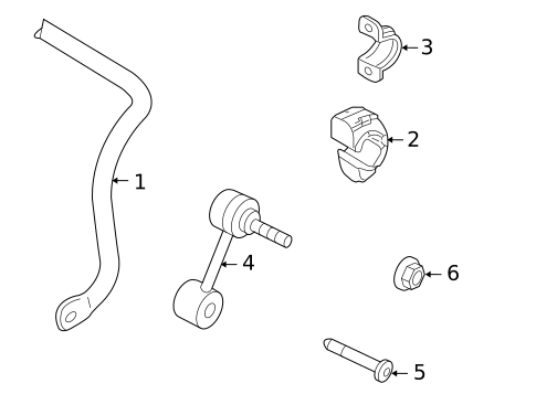 Stabilizer Bar & Components for 2015 Volkswagen CC #2