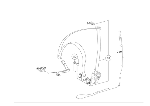 Front Seat Safety Belt for 1997 Mercedes-Benz S500 #0