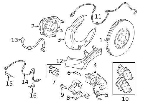Brake Components for 2020 Jaguar XF #1