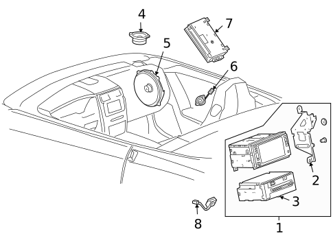 Sound System for 2005 Cadillac XLR #0