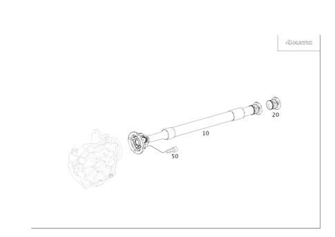 Front Axle Gear Propeller Shaft for 2010 Mercedes-Benz CL550 #0