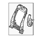 7101360A70 - Body: Seat Back Frame for Lexus: GX550 Image