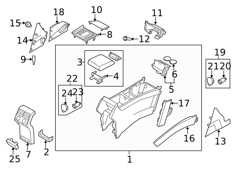 Center Console for 2007 Mazda CX-9 #0
