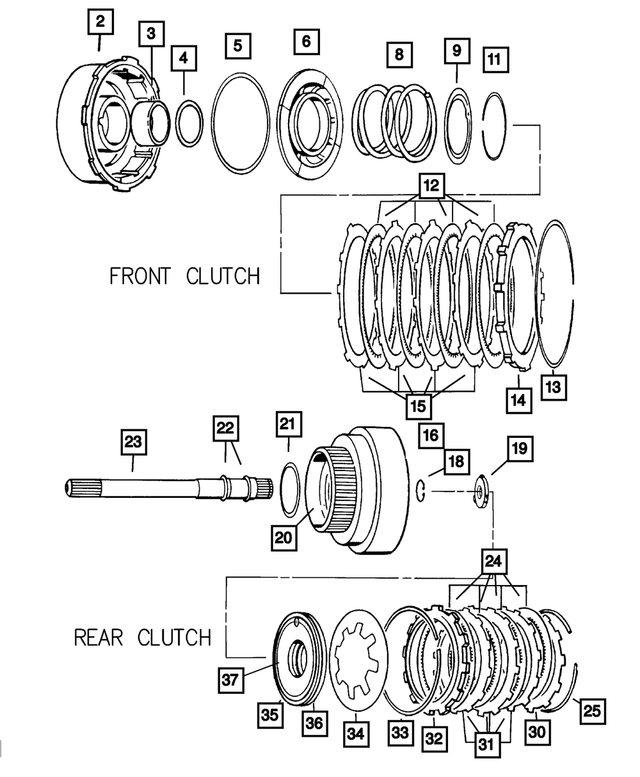 4531285AB - Automatic Transmission 4 Speed: Transmission Front Clutch Retainer And Bushing for Mopar Image