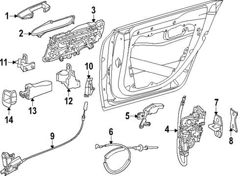 Lock & Hardware for 2025 Mercedes-Benz EQE SUV AMG&reg; #1