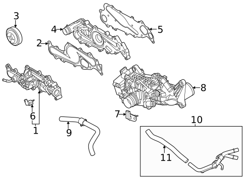 Water Pump for 2024 Genesis GV70 #1
