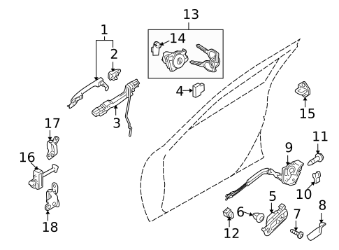Lock & Hardware for 2009 Mazda 6 #0