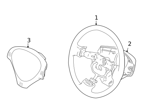 Steering Wheel for 2004 Suzuki Aerio #0