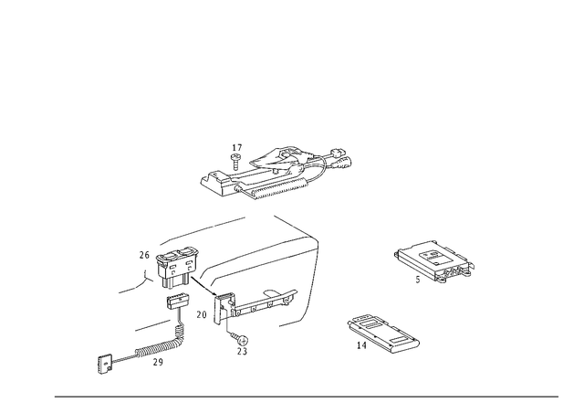 2208200535 - Electrical System: Control Unit for Mercedes-Benz: 600SL, C280, C43 AMG, CL500, CLK430, E430, S430, S55 AMG Image image