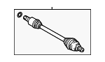 561407272AA - Suspension: Axle Assembly for Volkswagen: Beetle, Passat Image