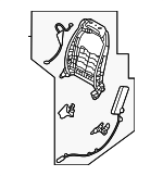 88330DW000 - Body: Seat Back Frame for Kia Image