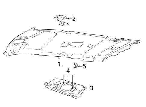 Interior Trim - Roof for 2003 Lincoln Aviator #0