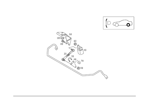 Regulation of Dynamic Headlamp Range Control, Rear for 1999 Mercedes-Benz SLK 230 #0