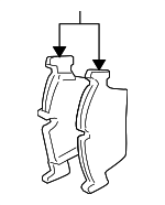 34106799801 - Brakes: Brake Pads for BMW: 228i, 228i xDrive, 230i, 230i xDrive, 320i, 320i xDrive, 328d, 328d xDrive, 328i, 328i GT xDrive, 328i xDrive, 330e, 330i, 330i GT xDrive, 330i xDrive, 335i, 335i xDrive, 340i, 340i xDrive, 428i, 428i Gran Coupe, 428i xDrive, 428i xDrive Gran Coupe, 430i, 430i Gran Coupe, 430i xDrive, 430i xDrive Gran Coupe, 435i, 435i xDrive, 440i, 440i xDrive, ActiveHybrid 3, M2, M235i, M235i xDrive, M240i, M240i xDrive, M3, M4 Image