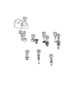 6510013AA - Electrical: Hex Head Bolt And Washer for Chrysler: 300, Pacifica, Voyager | Dodge: Challenger, Charger, Durango | Jeep: Cherokee, Gladiator, Grand Cherokee, Grand Cherokee L, Grand Wagoneer, Wagoneer, Wrangler | Ram: 1500, 1500 Classic, 2500, 3500, ProMaster 1500, ProMaster 2500, ProMaster 3500, ProMaster EV Image