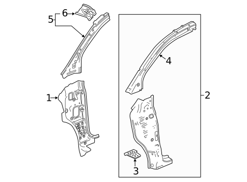 Hinge Pillar for 2022 Buick Encore #0