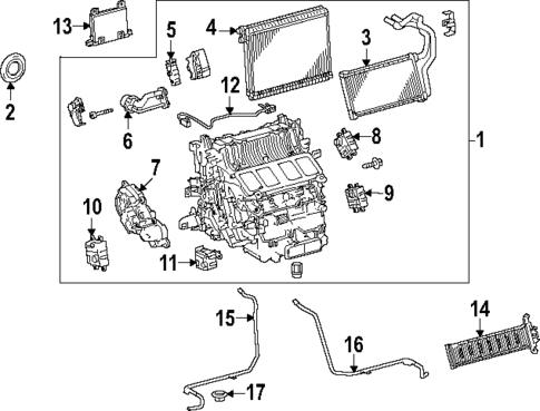 Condenser, Compressor & Lines for 2024 Toyota Land Cruiser #1