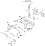 2513202211 - Suspension: Stabilizer Bar for Mercedes-Benz Image