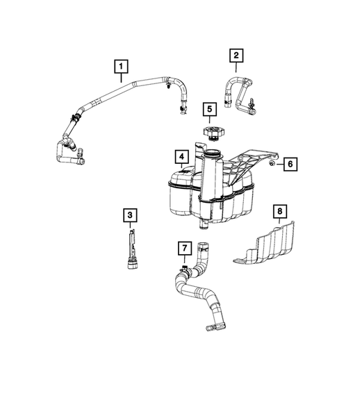 Engine Coolant Reservoir (Bottle) for 2013 Ram 3500 #0