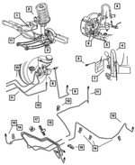 6505801AA - Service Brakes: Banjo Bolt, Mounting for Mopar Image