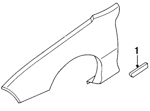 Exterior Trim - Fender for 1997 Pontiac Firebird #0