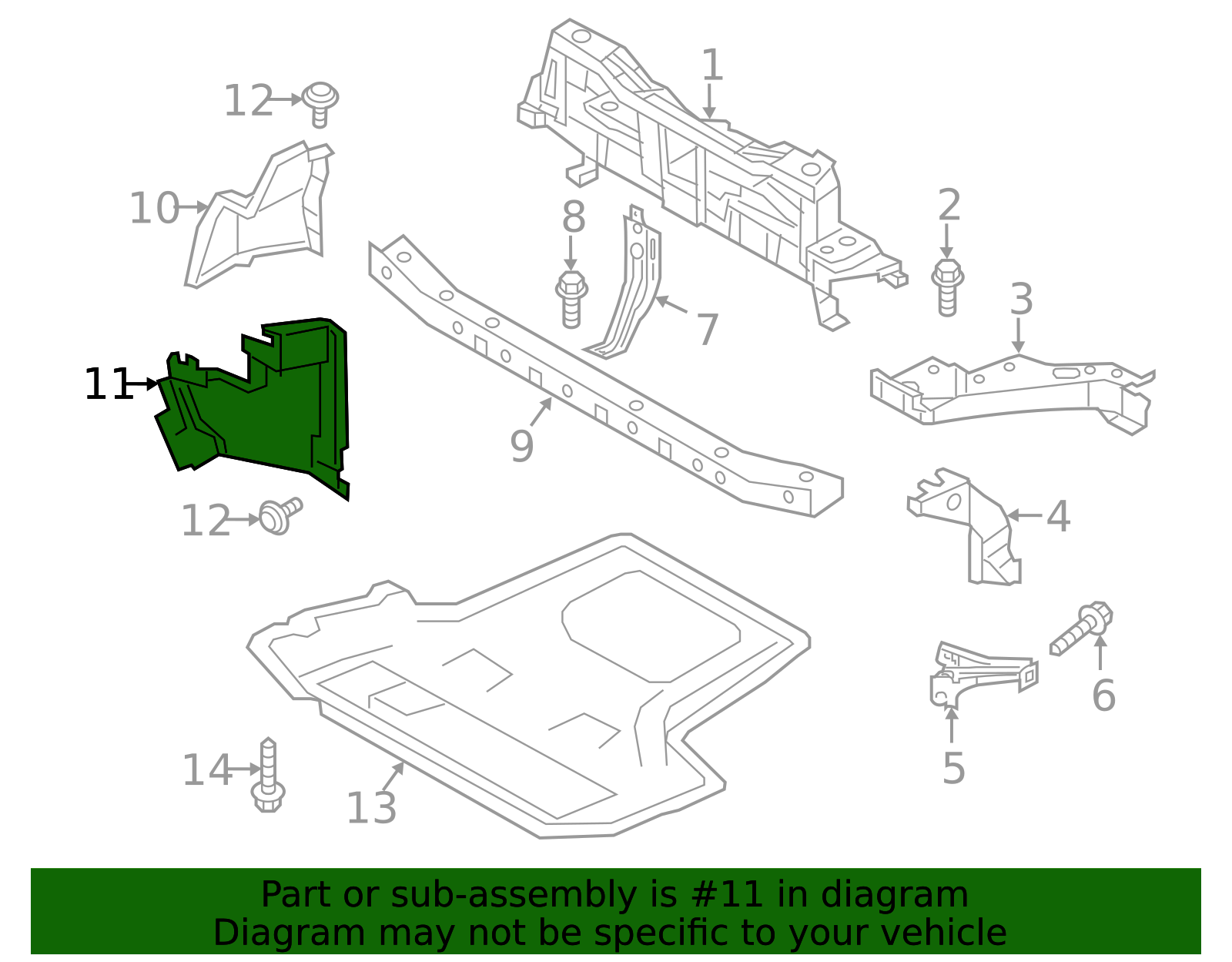 62823-3LM0A - High-Quality Radiator Support Air Duct for 2013-2021 ...