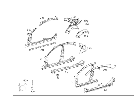 Side Panels for 2014 Mercedes-Benz CLS63 AMG S #0