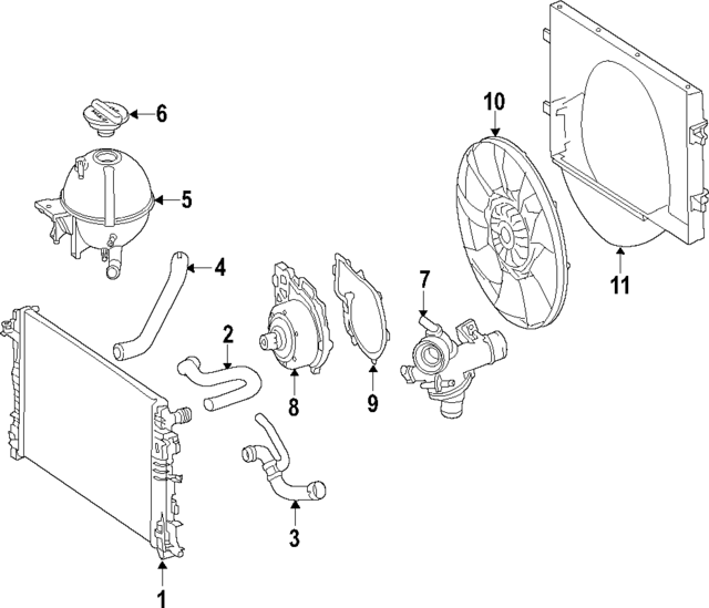 6512001702 - Cooling System: Water Pump for Mercedes-Benz Image