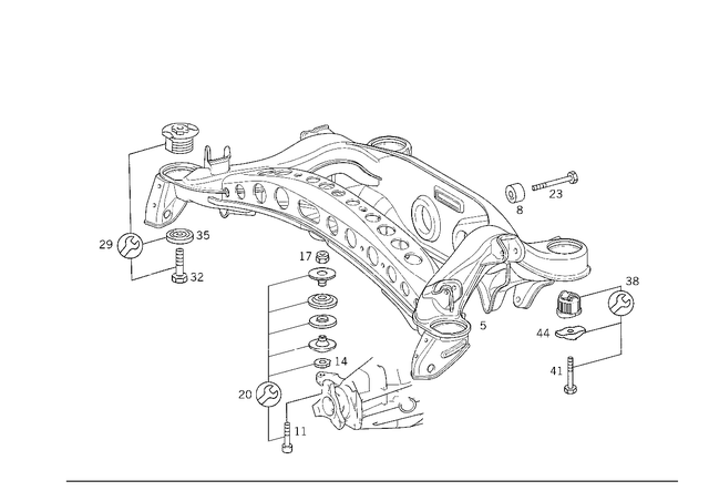 912010234 - Rear Axle: Screw for Mercedes-Benz Image image