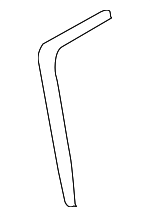 87643CD000 - Body: Seat Back Reinforcement Plate for Nissan Image