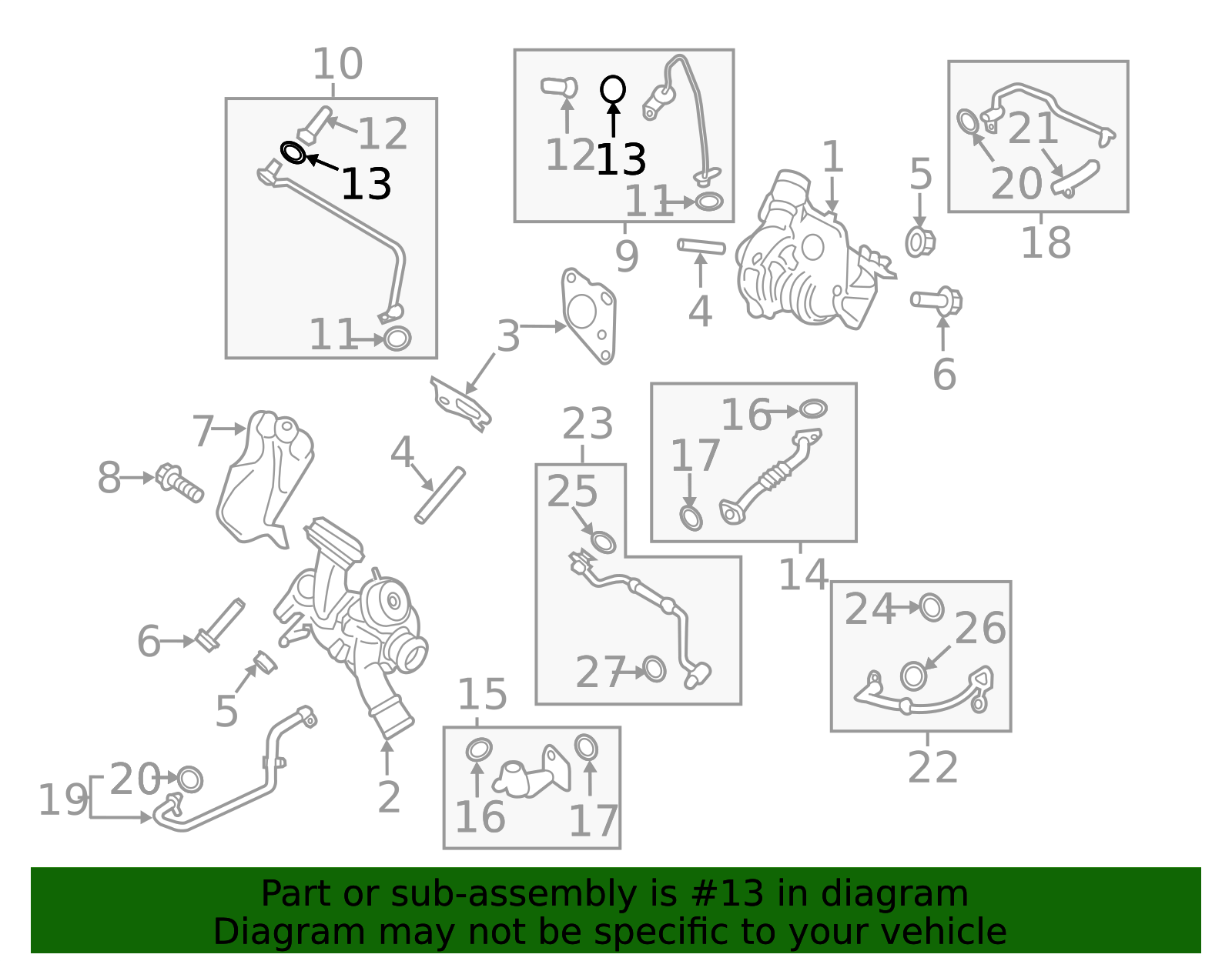 Turbocharger Oil Line Gasket FT4Z-6N652-C | TascaParts.com