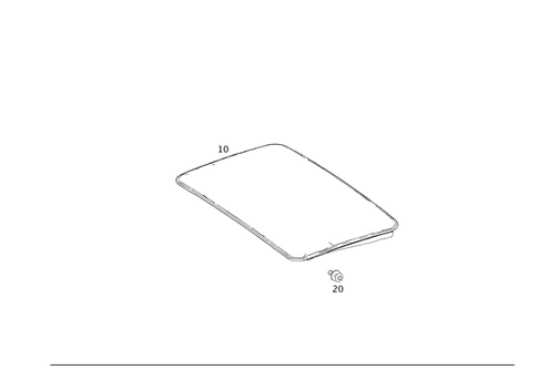 Sliding/Lifting Roof Plate for 2006 Mercedes-Benz CL65 AMG #0
