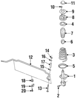 K21628900C - : Strut for Kia: Sephia Image