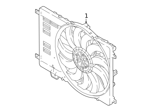 Cooling Fan for 2020 Jaguar E-Pace #0
