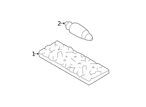License Lamps for 2002 Audi S4 #1