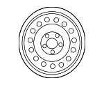 MB929941 - : Wheel, Steel for Mitsubishi: Eclipse, Galant Image